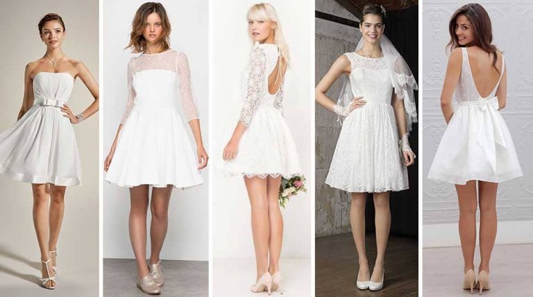 Robes courtes de mariage cérémonie civile