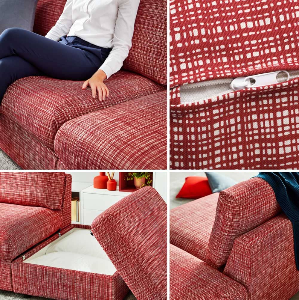 Idée du canapé Vimle Ikea housse et rangement - Decorazine.fr
